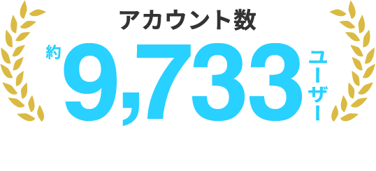 アカウント数 約9,322ユーザー